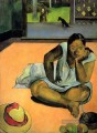 Te Faaturuma Brooding Frau Beitrag Impressionismus Primitivismus Paul Gauguin